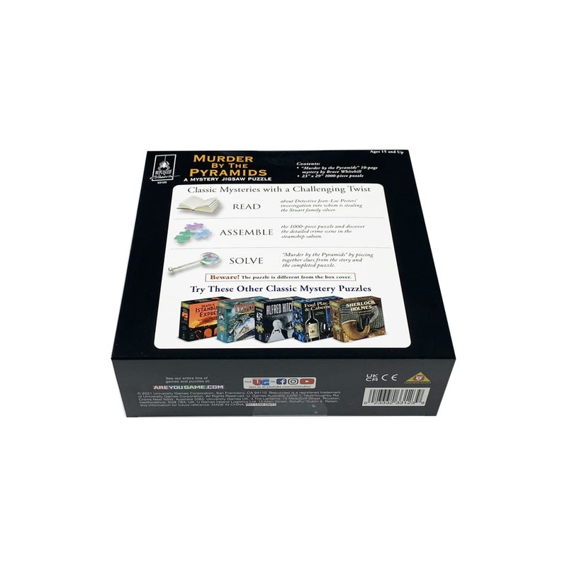 University Games Murder Mystery Party, Classic Mystery Jigsaw Puzzle, Murder by The Pyramids, 1,000 Piece Jigsaw Puzzle - Image 5